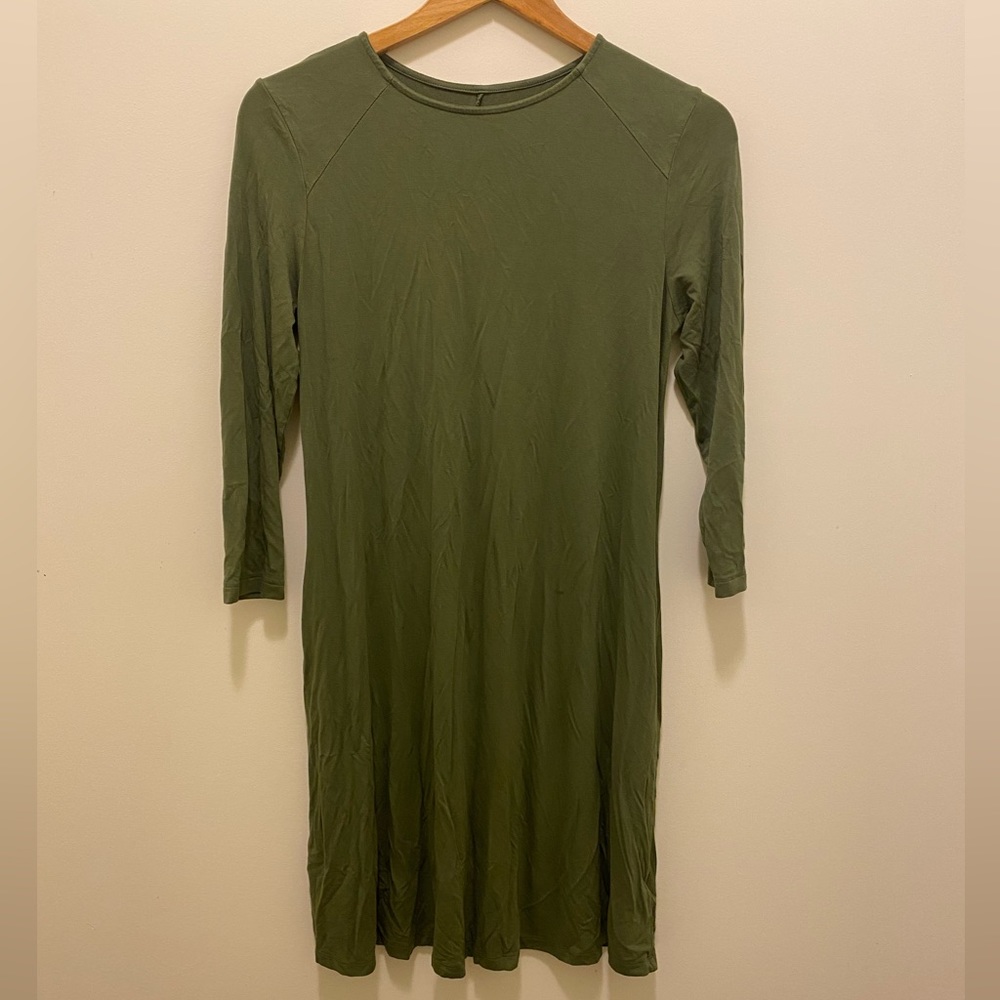 TIME AND TRU Green Long Sleeve Dress